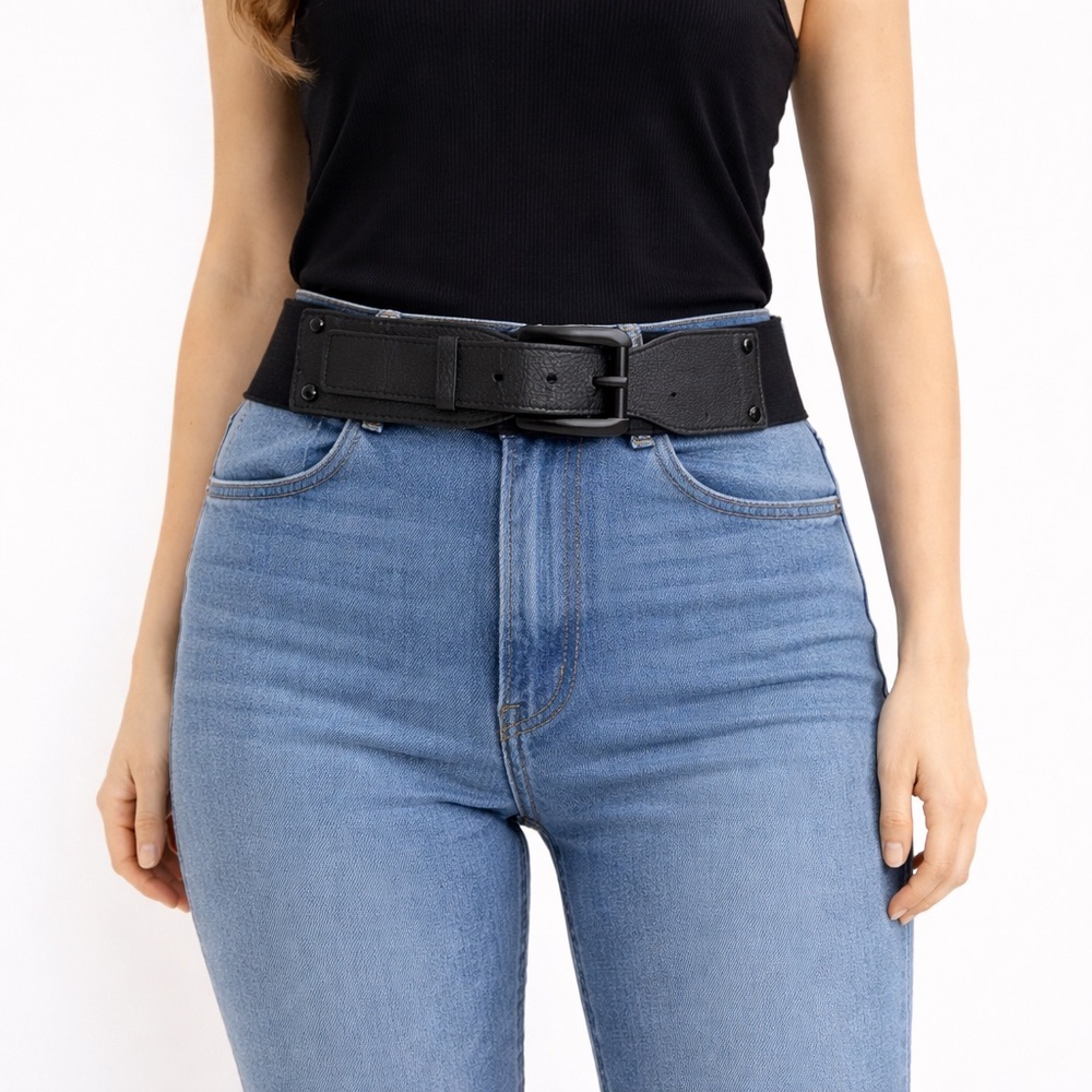 Classic Black Belt for Women